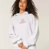 Sudadera con capucha con gráfico de osito de peluche