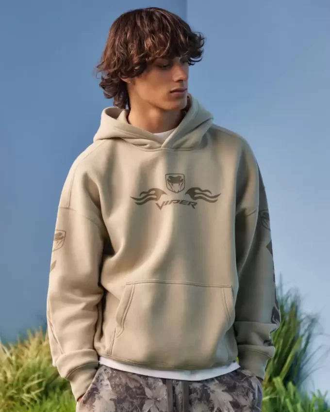 Sudadera con capucha con gráfico Dodge Viper de estilo cuadrado Sudadera con capucha con gráfico Dodge Viper de estilo cuadrado