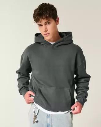 Sudadera con capucha cuadrada