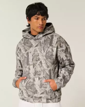 Sudadera con capucha cuadrada