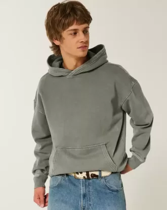 Sudadera con capucha cuadrada