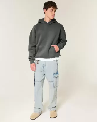 Sudadera con capucha cuadrada