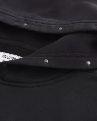 Sudadera con capucha cuadrada con tachuelas