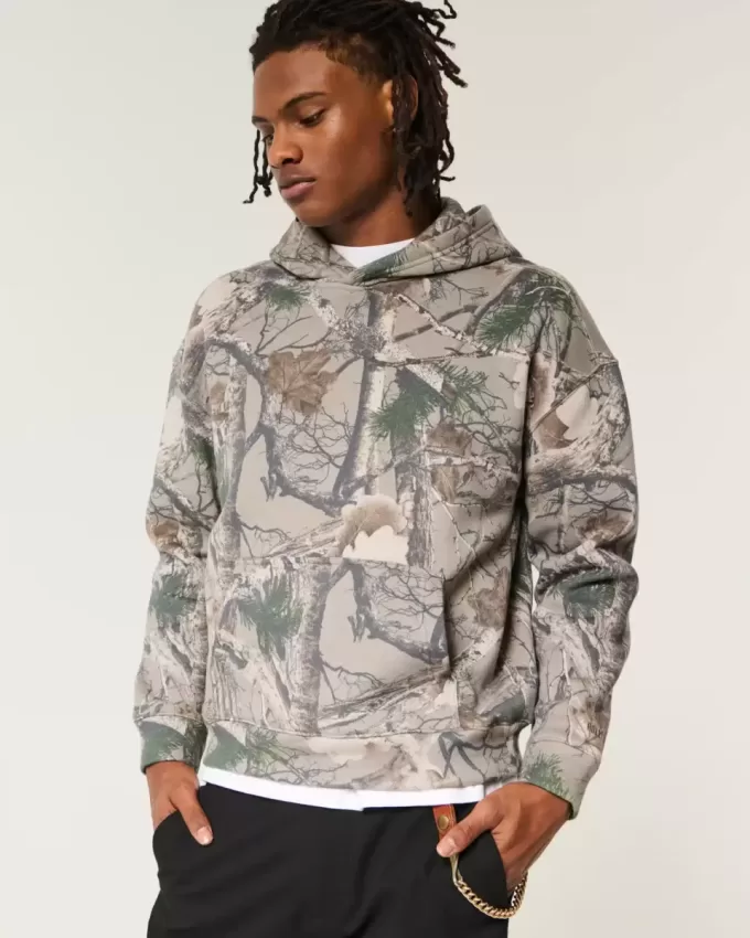 Sudadera con capucha de camuflaje cuadrado Sudadera con capucha de camuflaje cuadrado