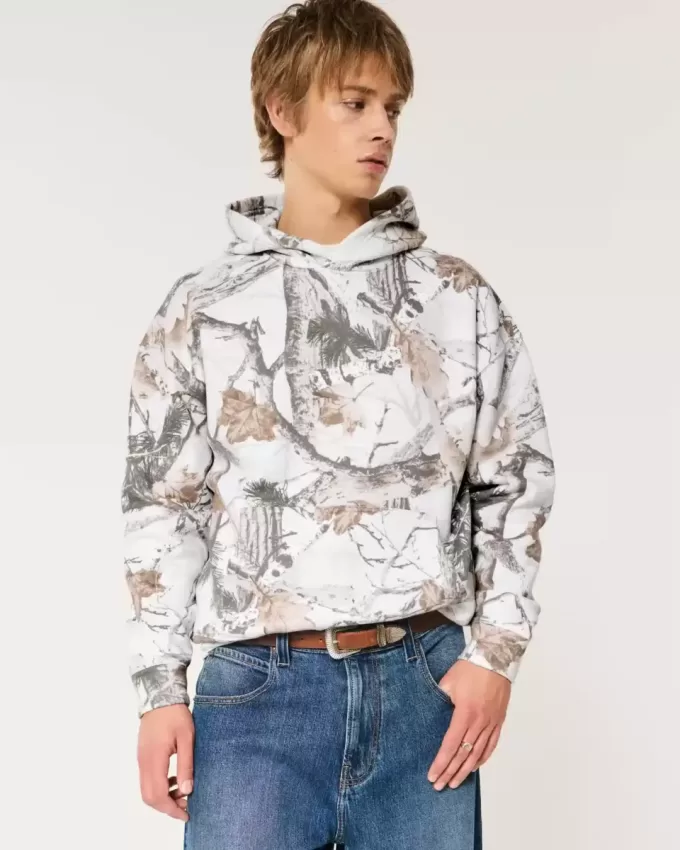 Sudadera con capucha de camuflaje cuadrado Sudadera con capucha de camuflaje cuadrado