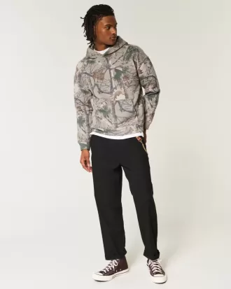 Sudadera con capucha de camuflaje cuadrado