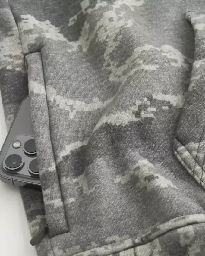 Sudadera con capucha de camuflaje cuadrado Sudadera con capucha de camuflaje cuadrado