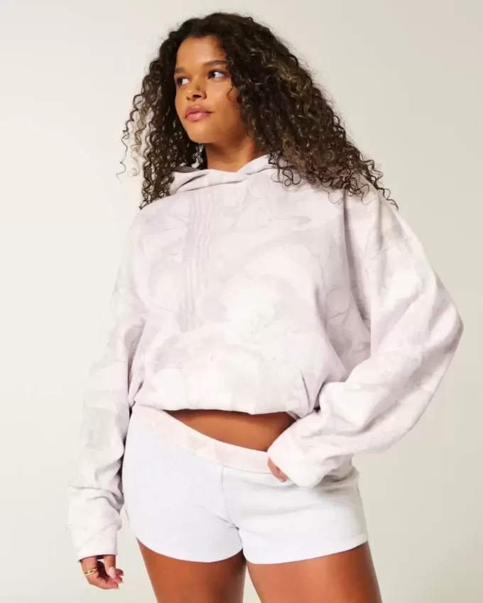 Sudadera con capucha de camuflaje rosa de gran tamaño Sudadera con capucha de camuflaje rosa de gran tamaño
