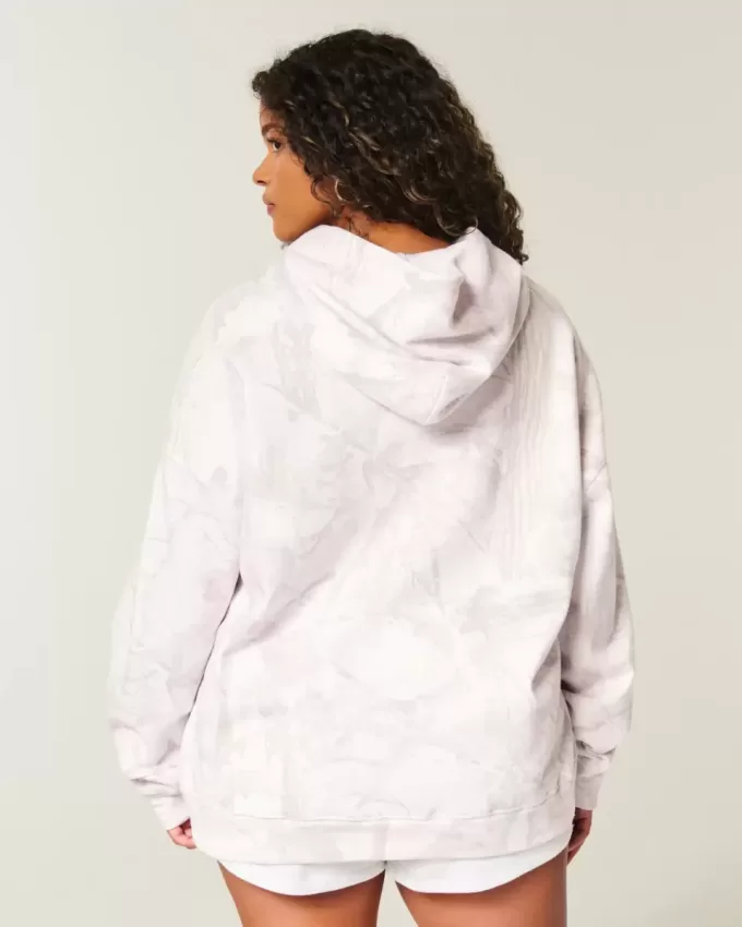 Sudadera con capucha de camuflaje rosa de gran tamaño Sudadera con capucha de camuflaje rosa de gran tamaño