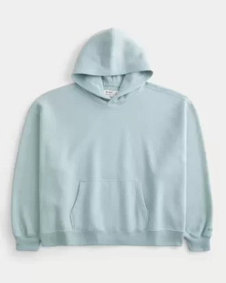 Sudadera con capucha de corte rectangular