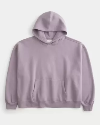 Sudadera con capucha de corte rectangular