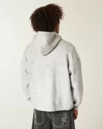 Sudadera con capucha de corte rectangular