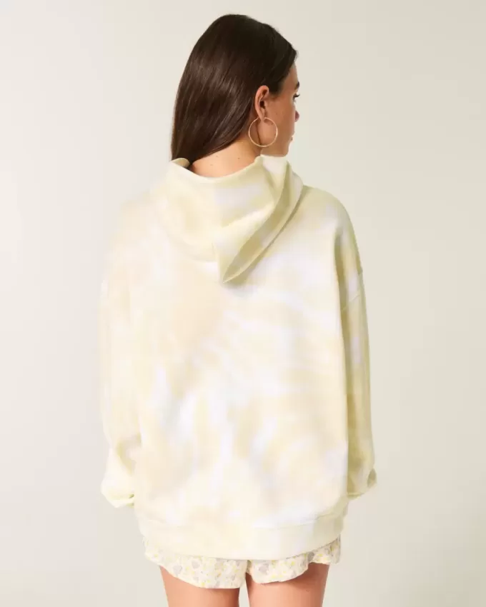 Sudadera con capucha de gran tamaño con efecto lavado Sudadera con capucha de gran tamaño con efecto lavado