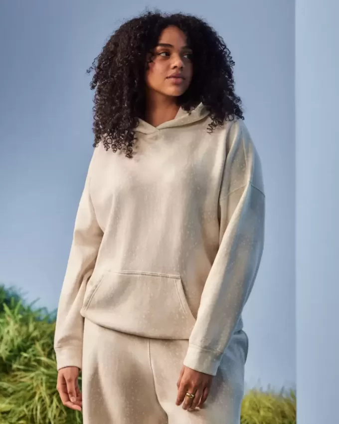Sudadera con capucha extragrande con estampado de ciervo Sudadera con capucha extragrande con estampado de ciervo