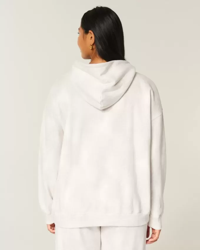 Sudadera con capucha extragrande con estampado de ciervo Sudadera con capucha extragrande con estampado de ciervo