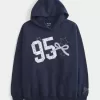 Sudadera con capucha extragrande con gráfico universitario Sudadera con capucha extragrande con gráfico universitario