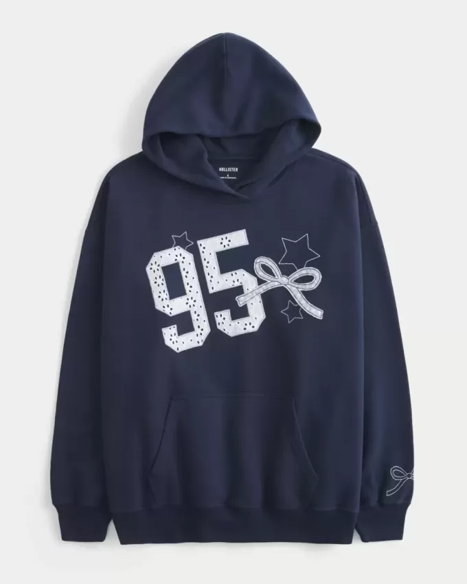 Sudadera con capucha extragrande con gráfico universitario Sudadera con capucha extragrande con gráfico universitario