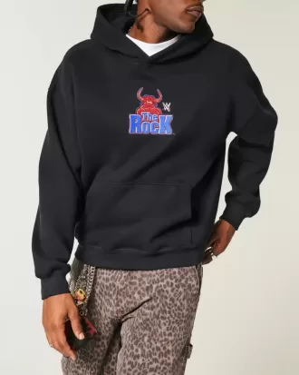 Sudadera con capucha gráfica Boxy The Rock