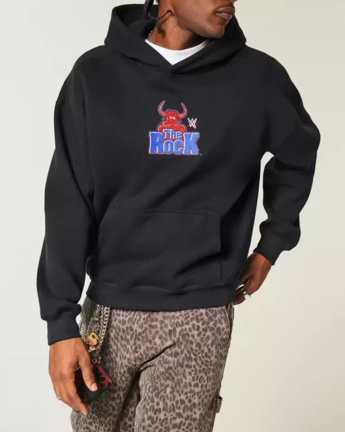 Sudadera con capucha gráfica Boxy The Rock Sudadera con capucha gráfica Boxy The Rock