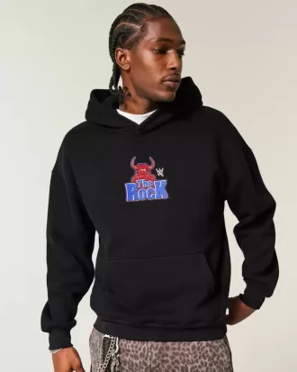 Sudadera con capucha gráfica Boxy The Rock