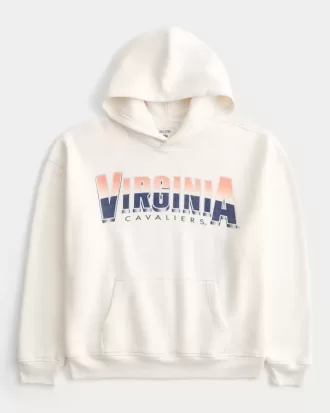 Sudadera con capucha gráfica cuadrada de los Cavaliers de la Universidad de Virginia