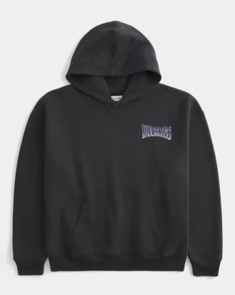Sudadera con capucha gráfica cuadrada de los Huskies de la Universidad de Washington