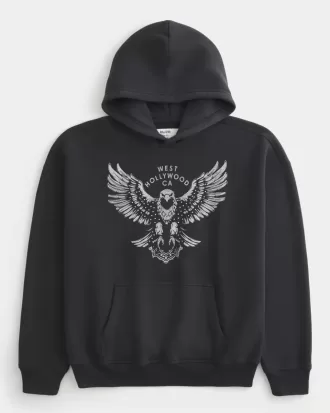 Sudadera con capucha gráfica cuadrada de West Hollywood