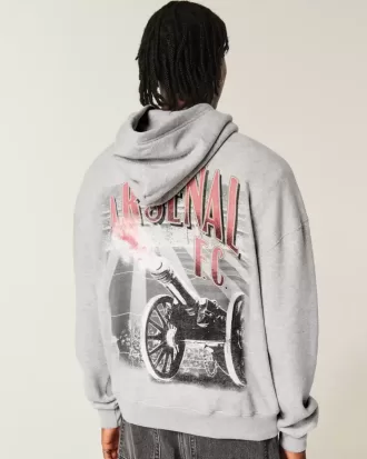 Sudadera con capucha gráfica cuadrada del Arsenal FC