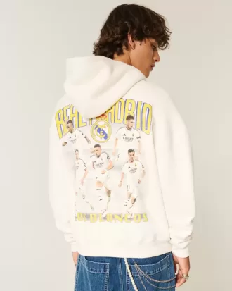 Sudadera con capucha gráfica cuadrada del Real Madrid CF
