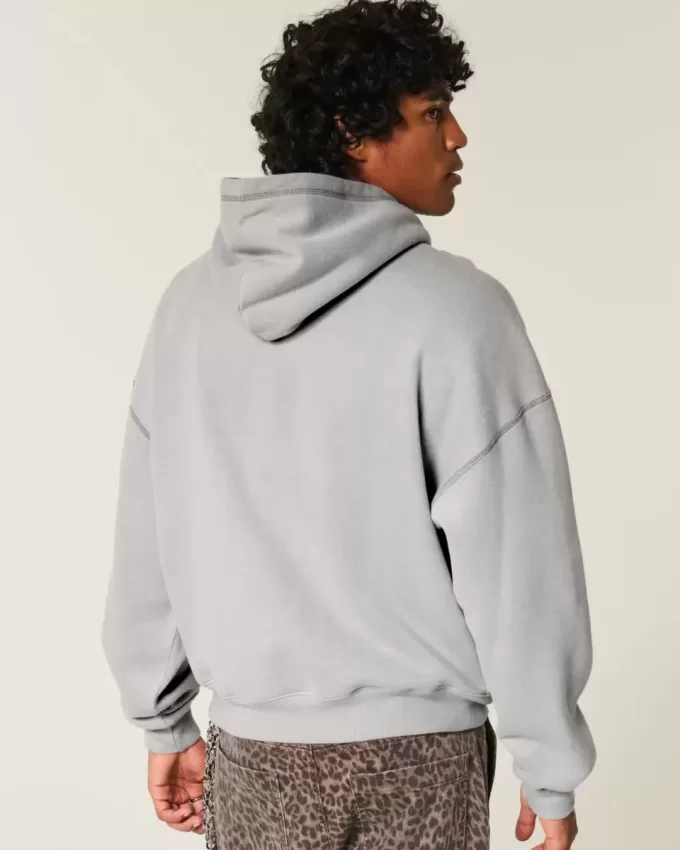 Sudadera con capucha gráfica cuadrada sin miedo Sudadera con capucha gráfica cuadrada sin miedo