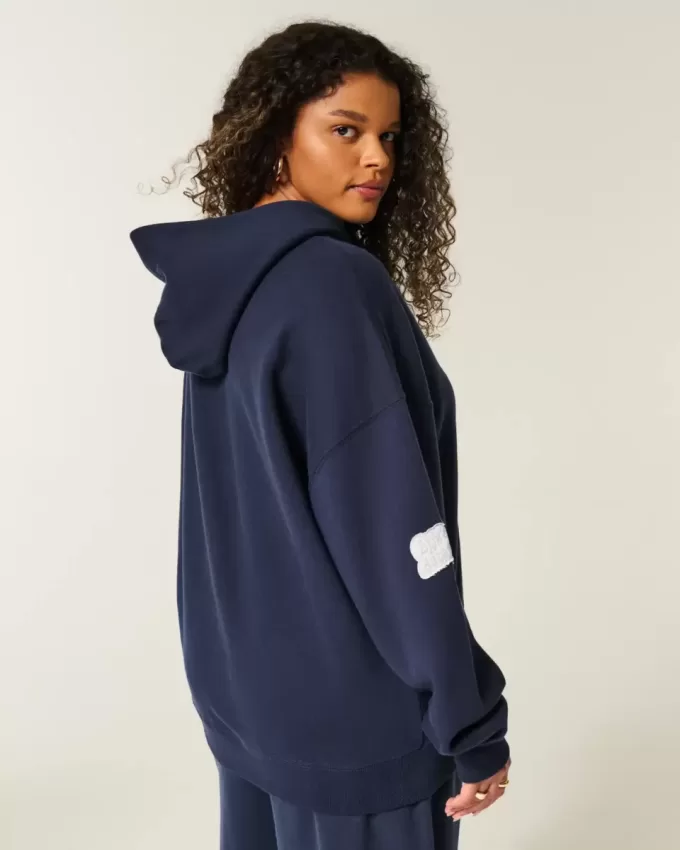 Sudadera con capucha gráfica de gran tamaño de Bear Lake Sudadera con capucha gráfica de gran tamaño de Bear Lake
