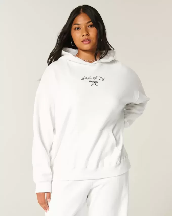 Sudadera con capucha gráfica de gran tamaño de la Clase del 26 Sudadera con capucha gráfica de gran tamaño de la Clase del 26