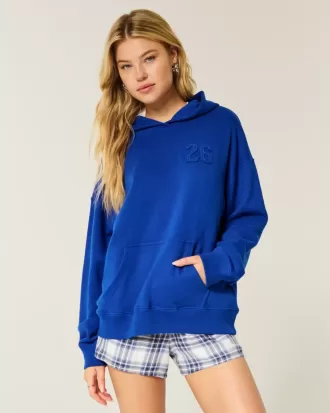 Sudadera con capucha gráfica de gran tamaño de la Clase del 26