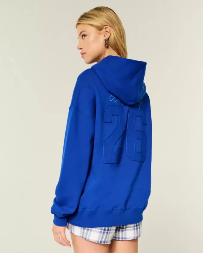 Sudadera con capucha gráfica de gran tamaño de la Clase del 26 Sudadera con capucha gráfica de gran tamaño de la Clase del 26