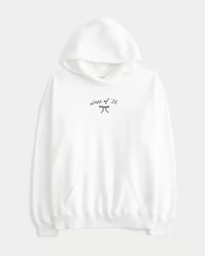 Sudadera con capucha gráfica de gran tamaño de la Clase del 26 Sudadera con capucha gráfica de gran tamaño de la Clase del 26