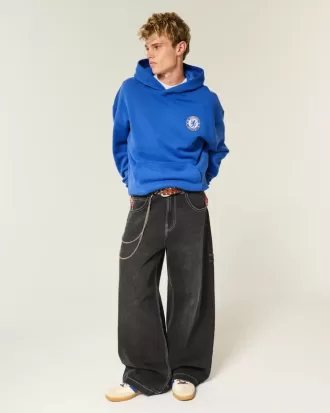 Sudadera con capucha gráfica del Chelsea FC de estilo cuadrado