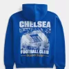 Sudadera con capucha gráfica del Chelsea FC de estilo cuadrado Sudadera con capucha gráfica del Chelsea FC de estilo cuadrado