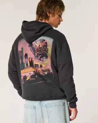 Sudadera con capucha gráfica relajada de Oracle Red Bull Racing