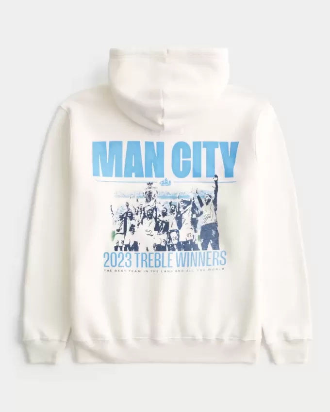 Sudadera con capucha gráfica relajada del Manchester City Sudadera con capucha gráfica relajada del Manchester City