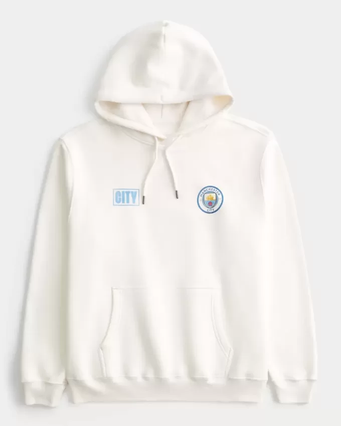 Sudadera con capucha gráfica relajada del Manchester City Sudadera con capucha gráfica relajada del Manchester City