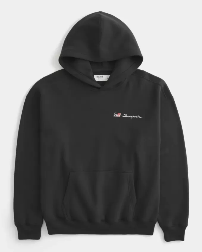 Sudadera con capucha gráfica Toyota Supra cuadrada Sudadera con capucha gráfica Toyota Supra cuadrada