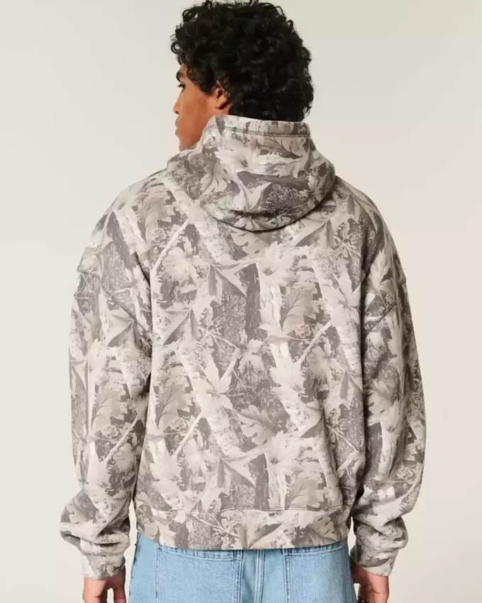 Sudadera con capucha holgada y camuflaje Sudadera con capucha holgada y camuflaje