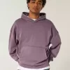 Sudadera con capucha holgada y cintura ajustada Sudadera con capucha holgada y cintura ajustada