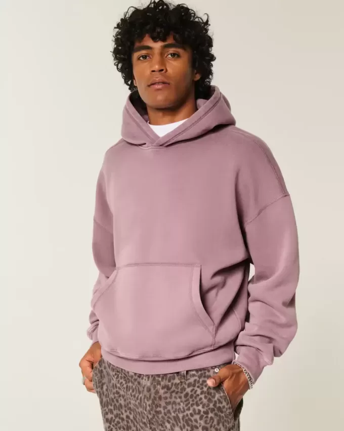 Sudadera con capucha holgada y cintura ajustada Sudadera con capucha holgada y cintura ajustada