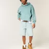 Sudadera con capucha holgada y cintura ajustada Sudadera con capucha holgada y cintura ajustada