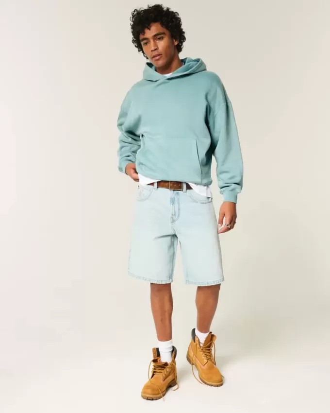 Sudadera con capucha holgada y cintura ajustada Sudadera con capucha holgada y cintura ajustada