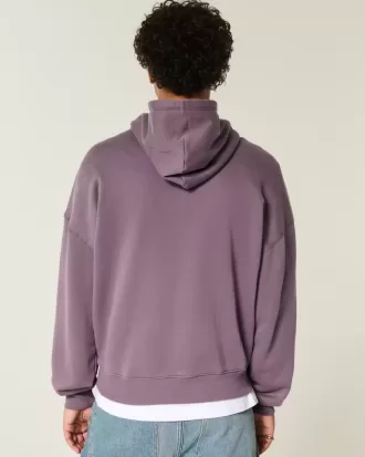 Sudadera con capucha holgada y cintura ajustada