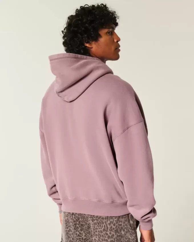Sudadera con capucha holgada y cintura ajustada Sudadera con capucha holgada y cintura ajustada