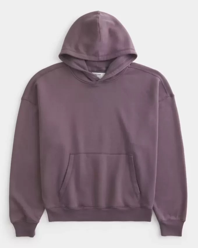 Sudadera con capucha holgada y cintura ajustada Sudadera con capucha holgada y cintura ajustada