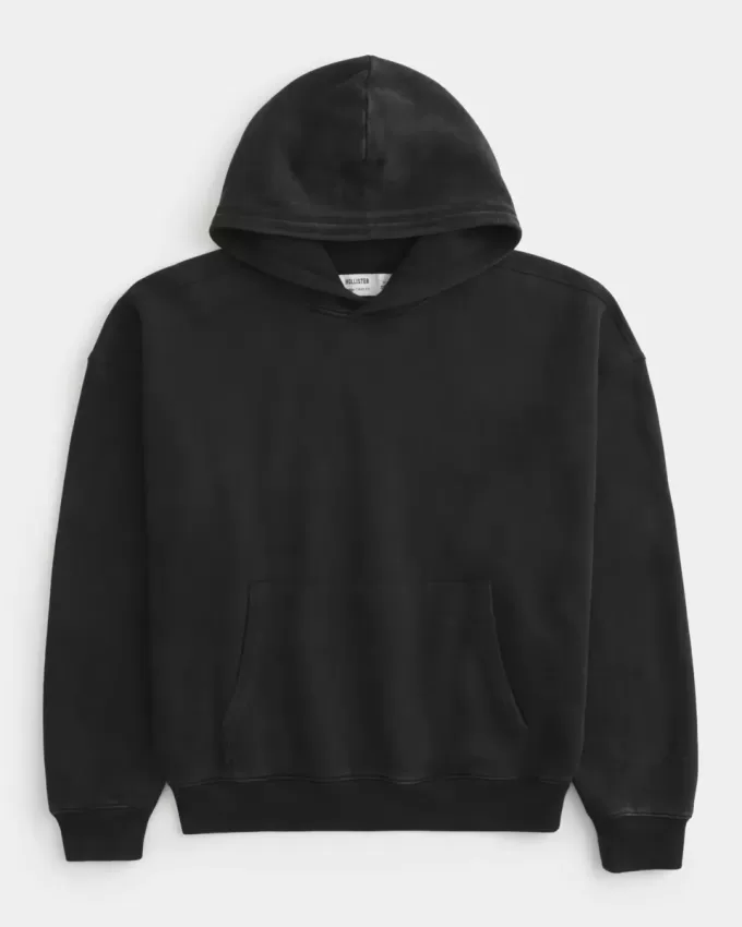 Sudadera con capucha holgada y cintura ajustada Sudadera con capucha holgada y cintura ajustada